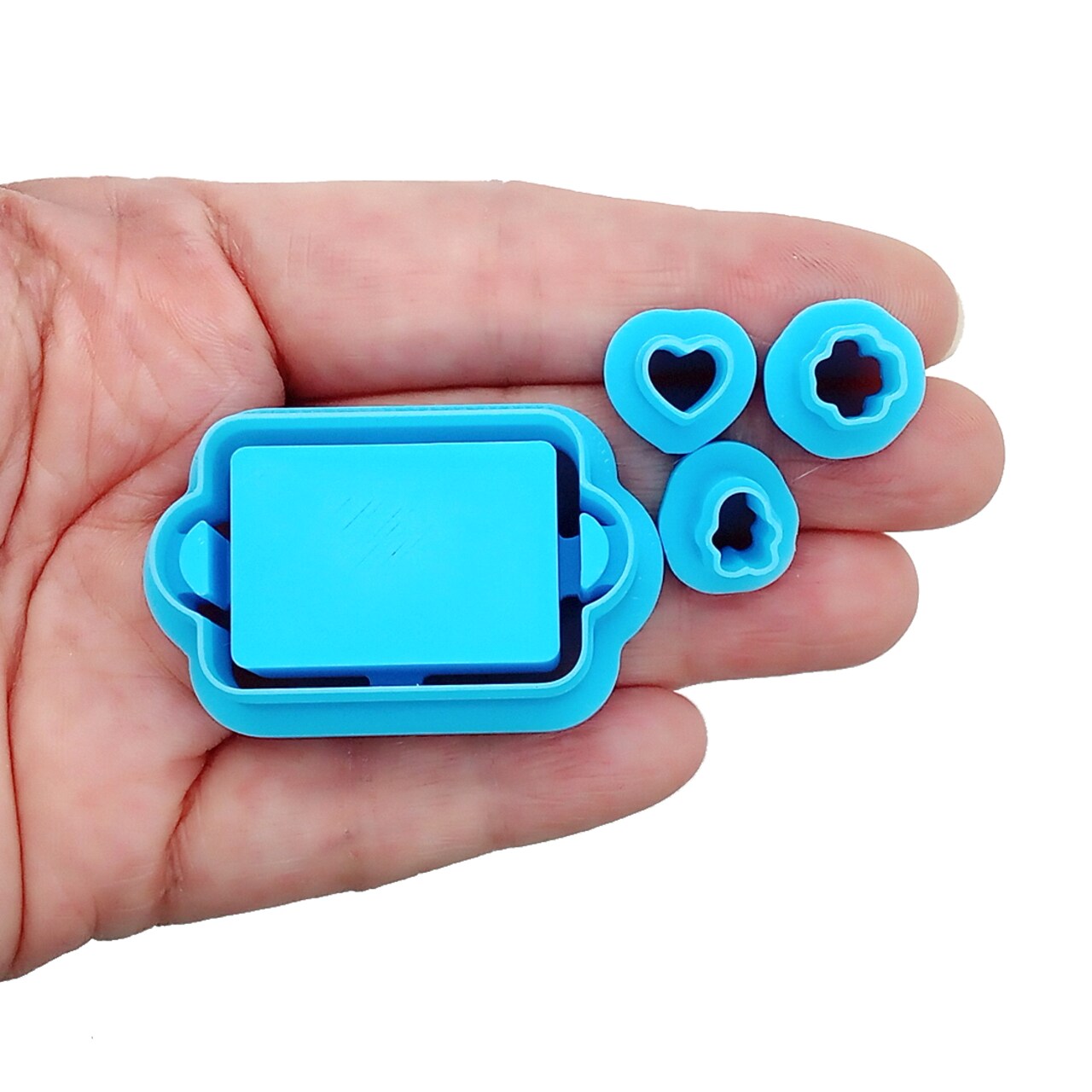 Cute Baking Tray & Tiny Cookies Clay Cutters, 4 pc, Adorabilities